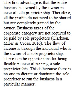 CH 36 Sole Proprietorships Assignment